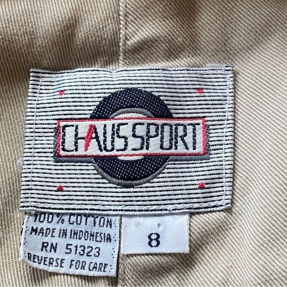 Vintage Chaus Sport High Waisted Pleated Front Tapered Leg Pants Size 8 - Picture 3 of 13